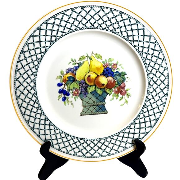 Villeroy & Boch 'Basket' Germany Vitro Porzellan 12.75" Round Chop Plate Platter - Picture 1 of 4